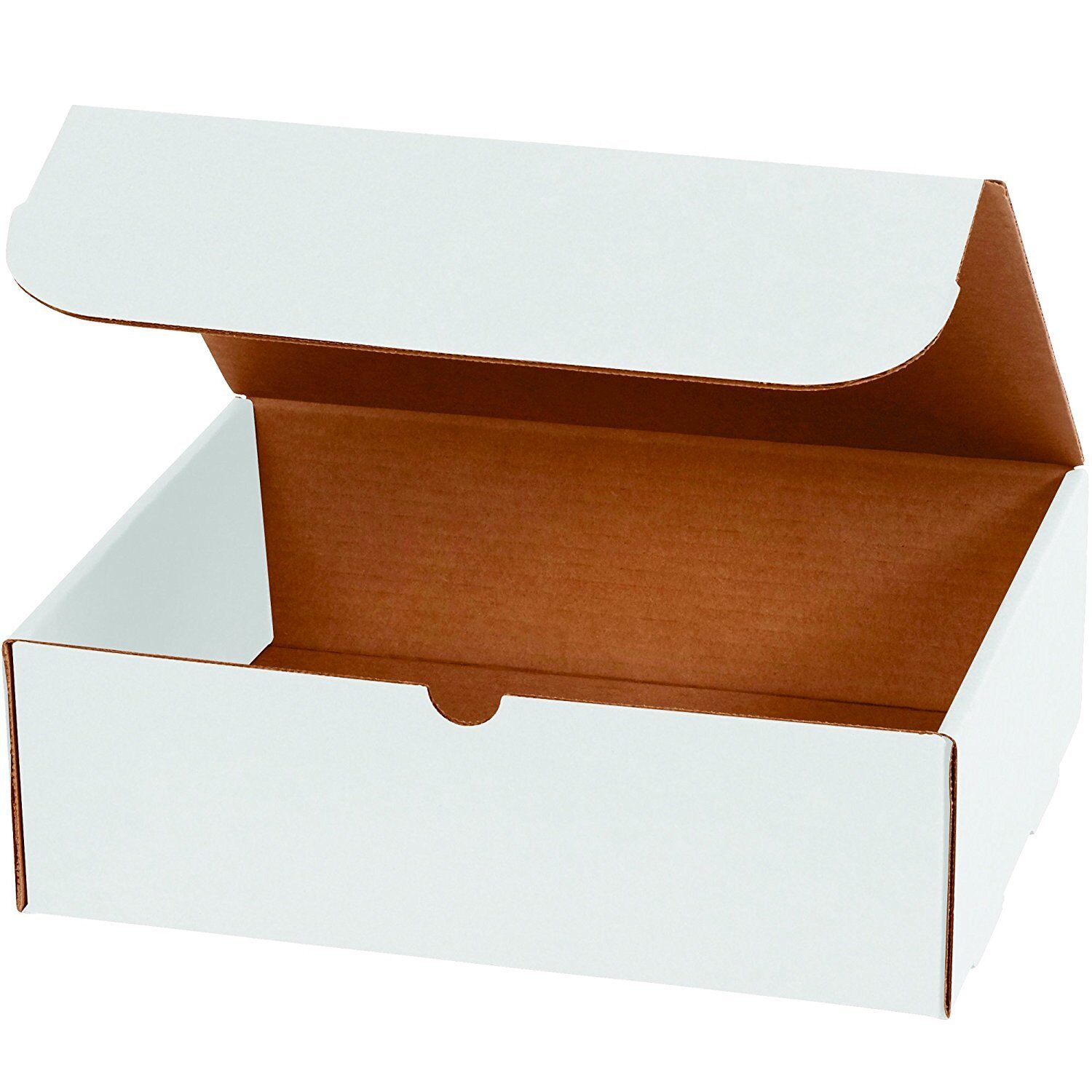 7x5x2 White Corrugated Shipping Mailers Packing Box Boxes Folding 50 100 To 1000