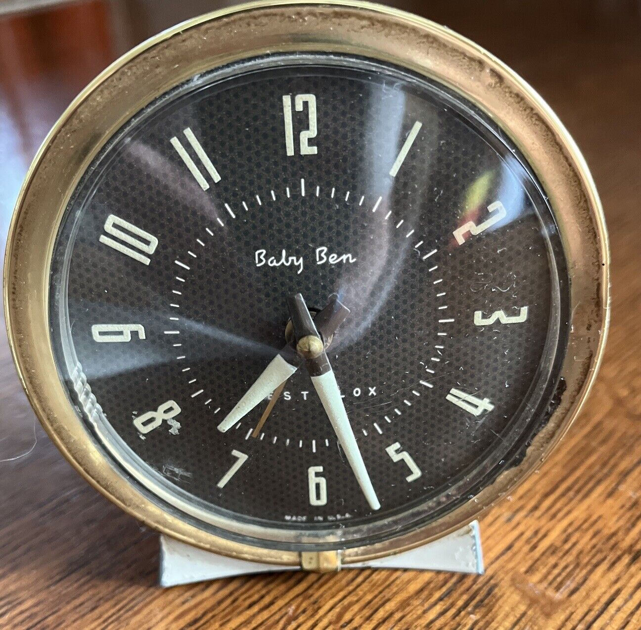Vintage Big Ben Alarm Clocks.  Antique dial Black.  Wind Up. West Clox Works.