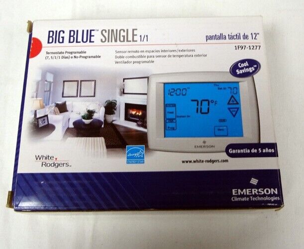 Emerson Climate Technologies Big Blue Programmable Thermostat Screen 1f97-1277