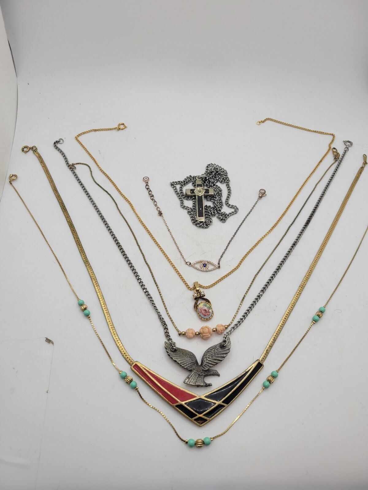 Lot Of 7 Vintage Necklaces Avon And Others