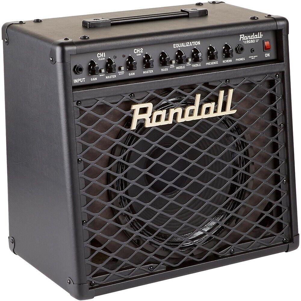 Randall RG80 80W 1x12 Guitar Combo Black Refurbished