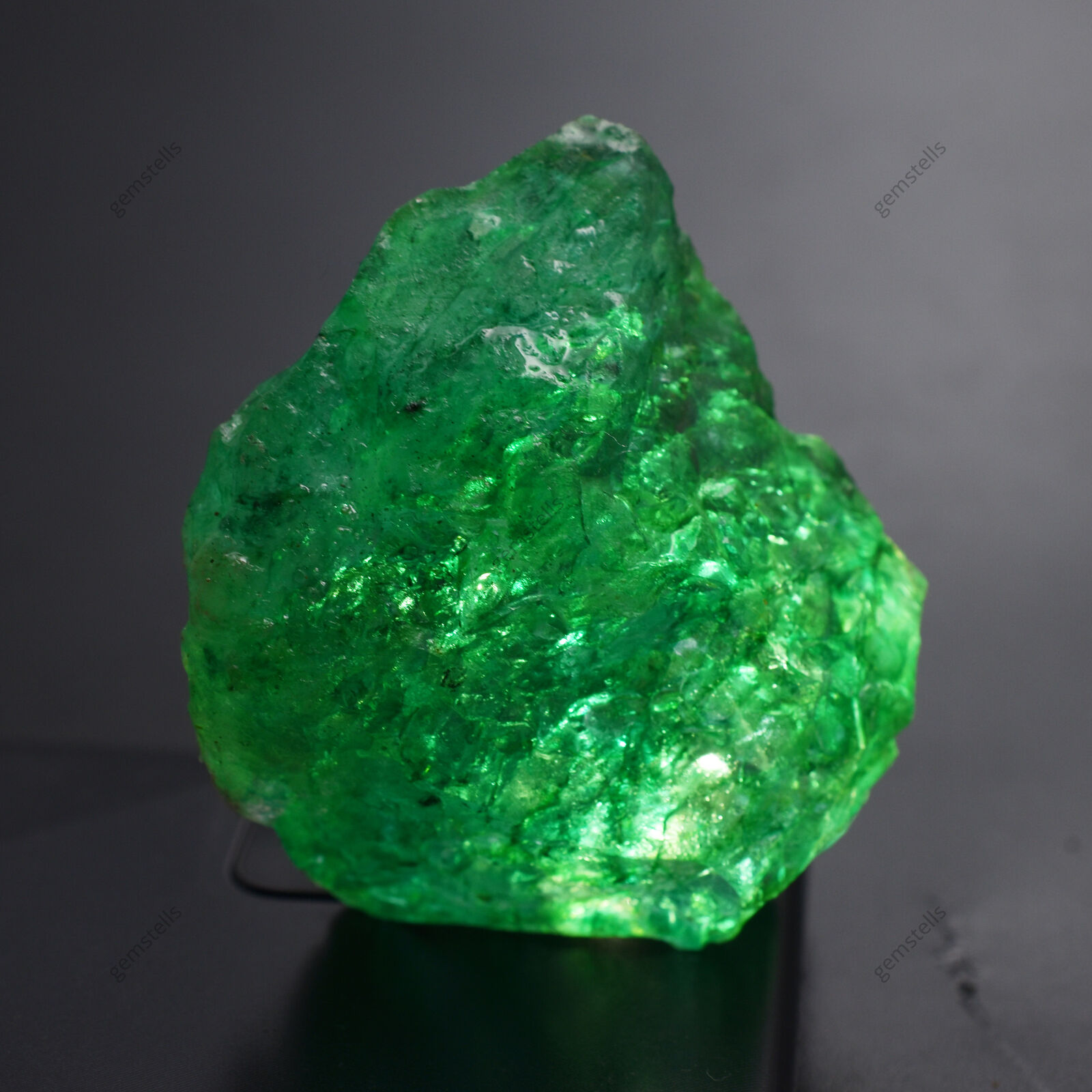 CERTIFIED Natural Emerald Earth Mined Green Huge Rough 449.85 Ct Loose Gemstone