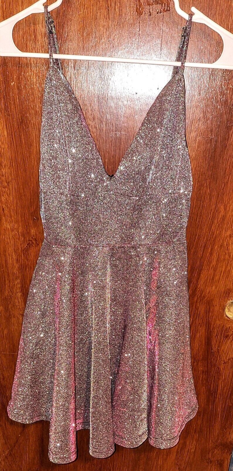 Windsor Pink/Silver Metallic Mini Dress