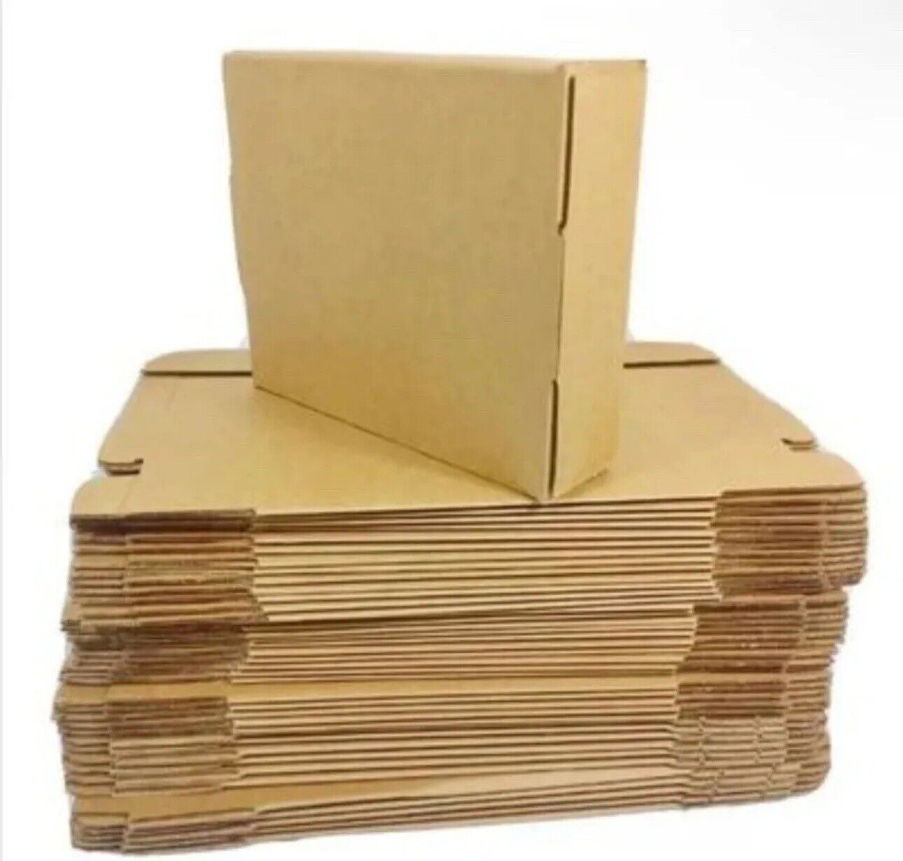 Set of 150 12x10x3 Shipping Boxes BULK And No Tape Required
