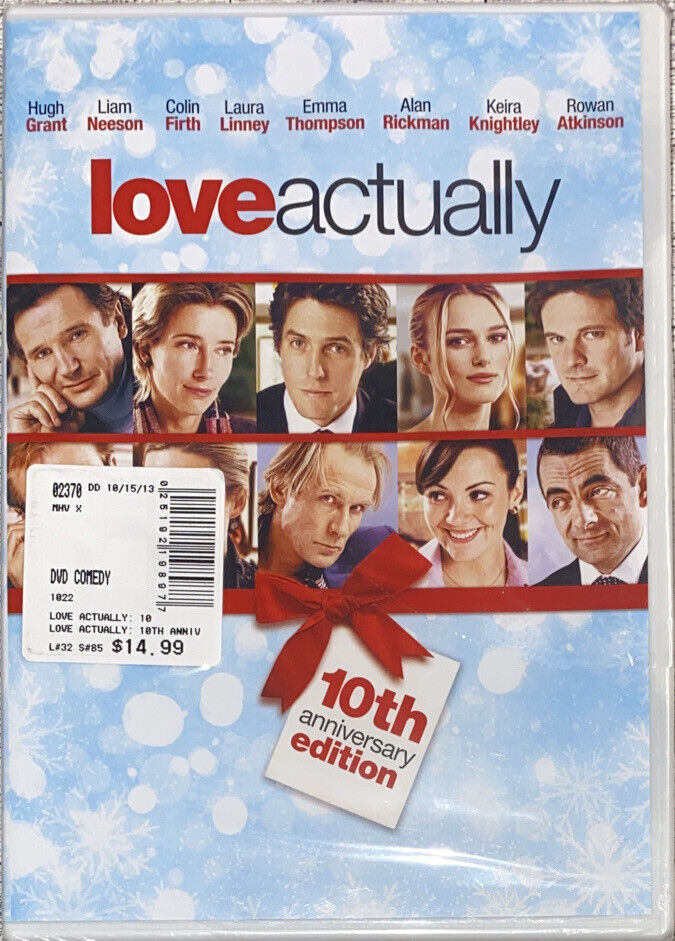 Love Actually (DVD, 2003, Widescreen) Hugh Grant Liam Neeson Factory Sealed