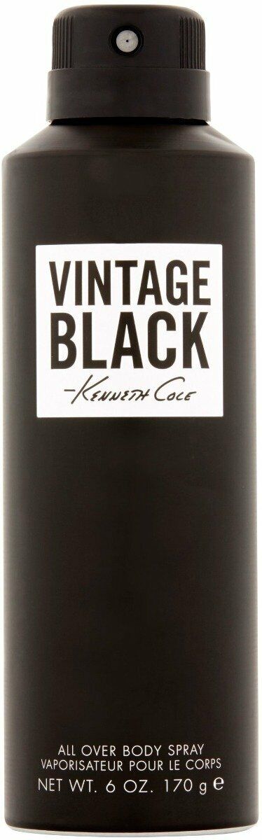 Vintage Black by Kenneth Cole men 6 oz all over body spray New