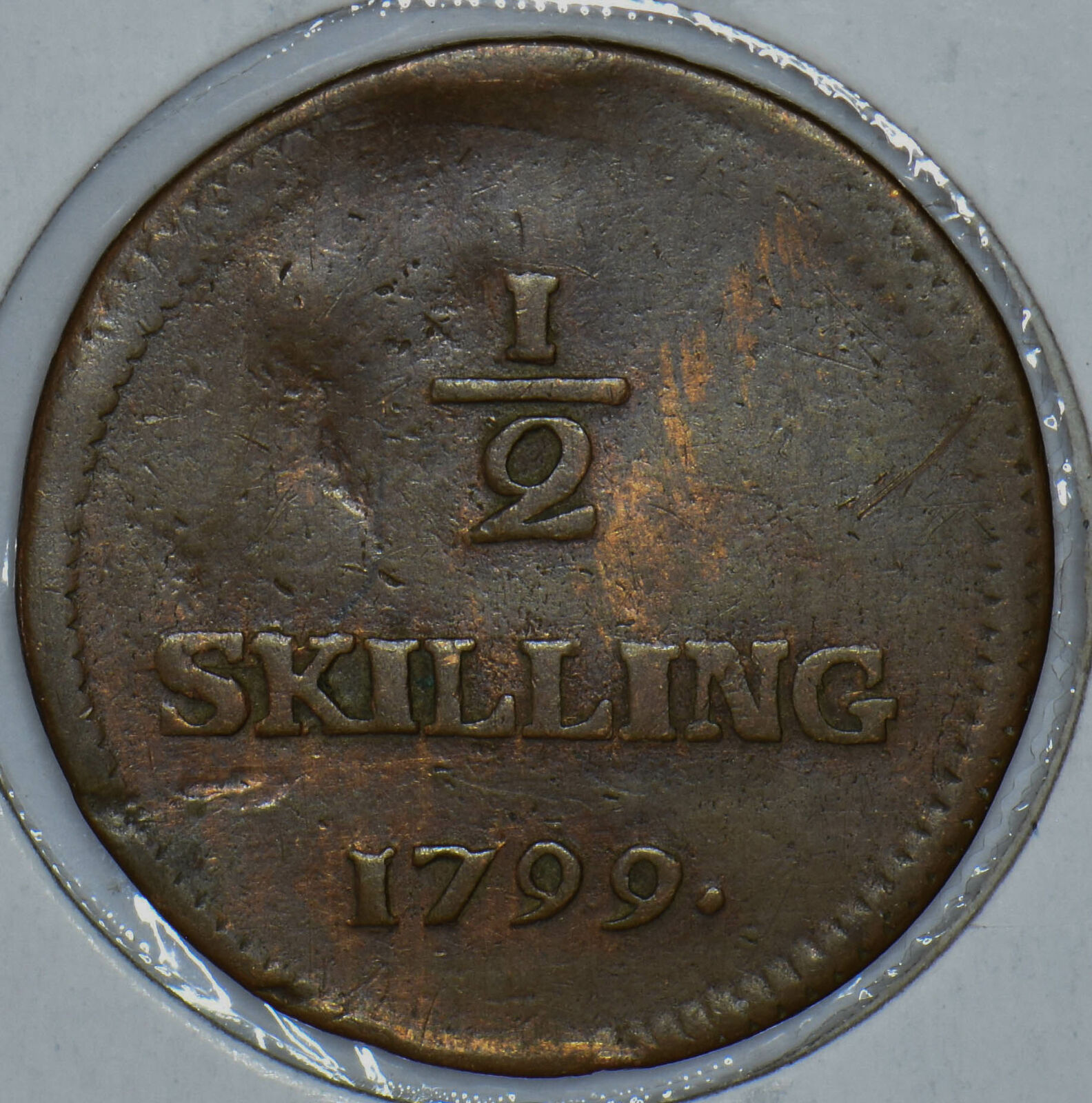 Sweden 1799 1/2 Skilling 290824 combine shipping