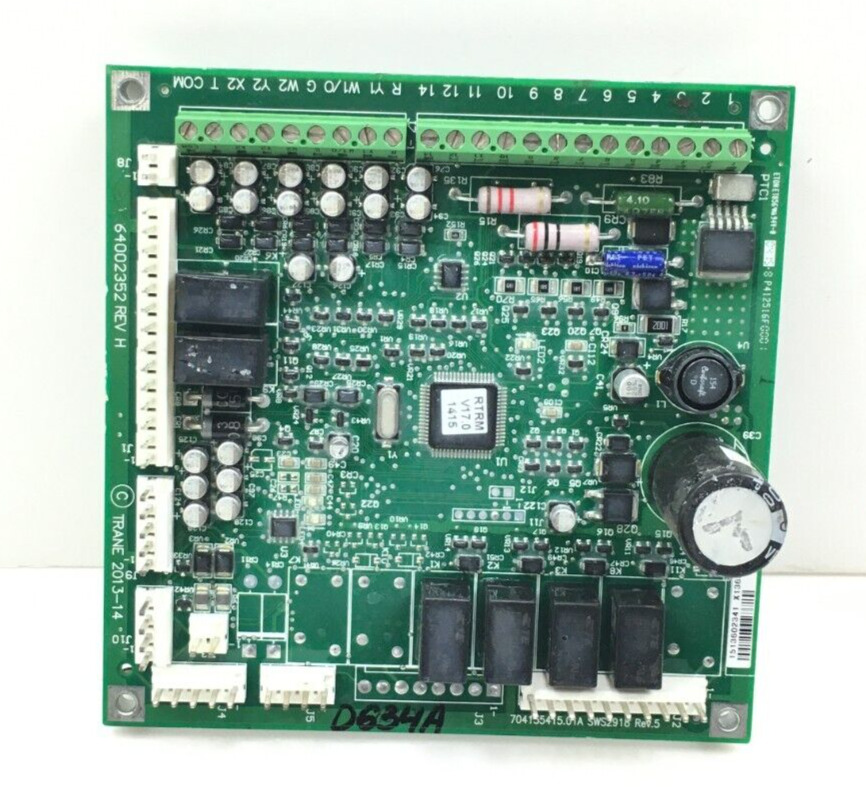 TRANE X13650866170 Y 6200-0123-16 Control Circuit Board RTRM V17.0  used #D634A