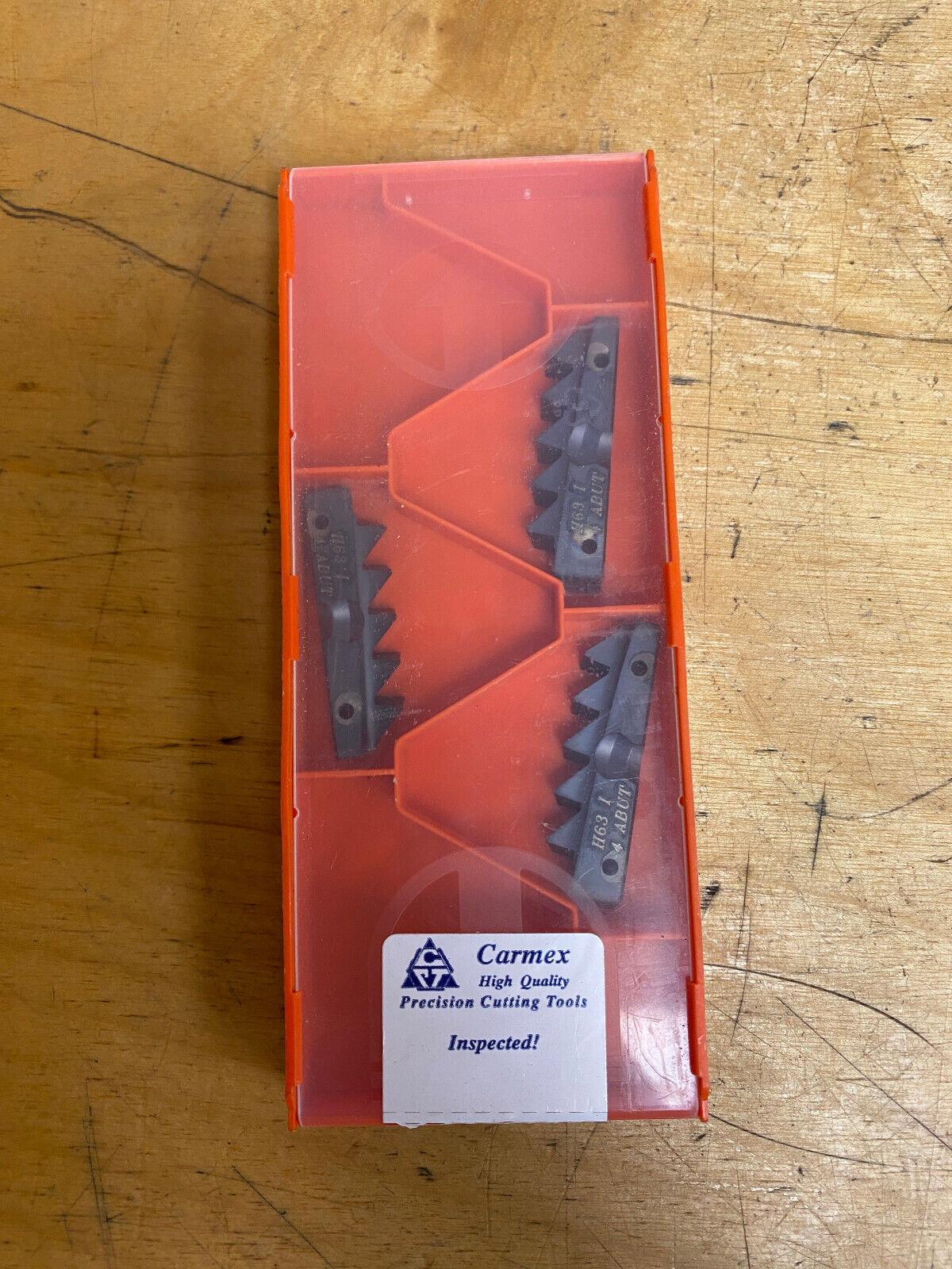 Carmex H63 1 4 ABUT MT7 Carbide Insert 3 Piece