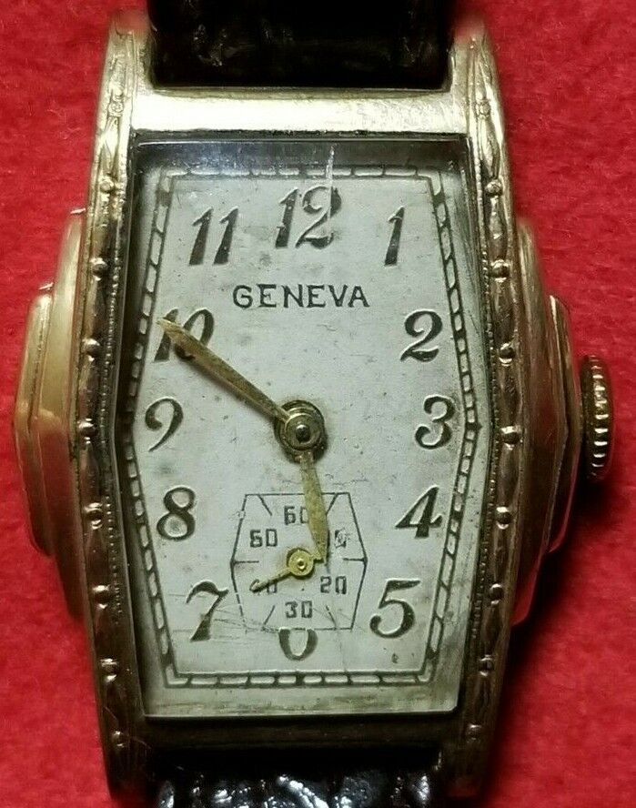 REDUCED- Vintage 10K RGP Geneva Working Watch. Lot #305