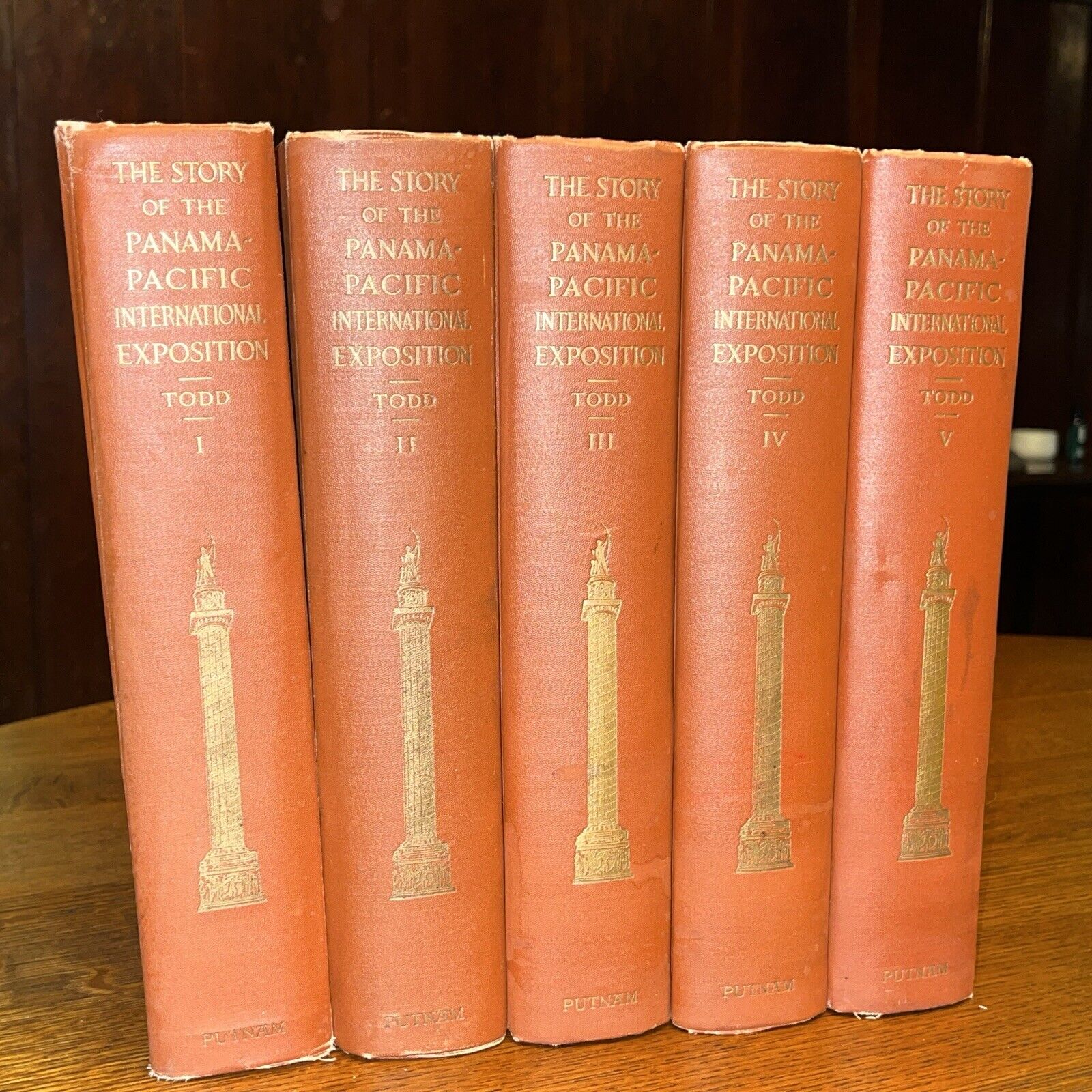Story of the Panama Pacific International Exposition, Todd 5 Vol Set 1915 PPIE