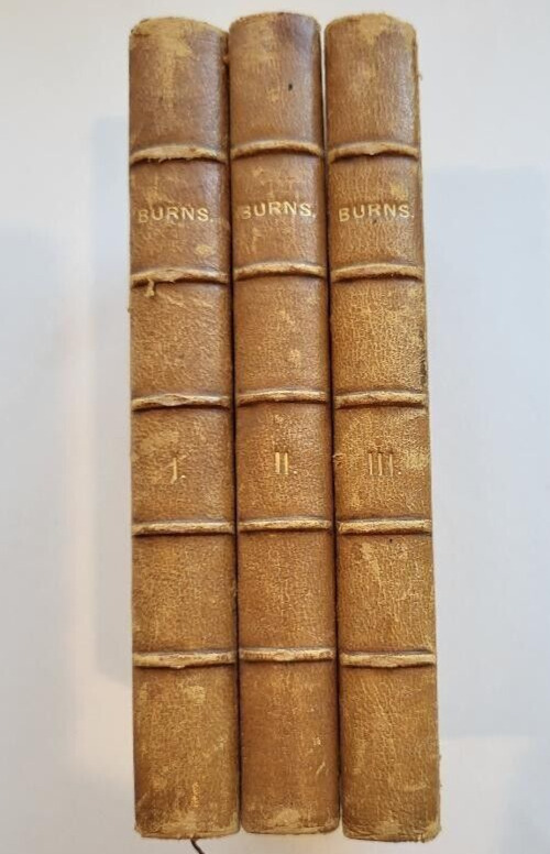 The Poetical Works of Robert Burns (circa 1900s) Complete 3 Volume Set
