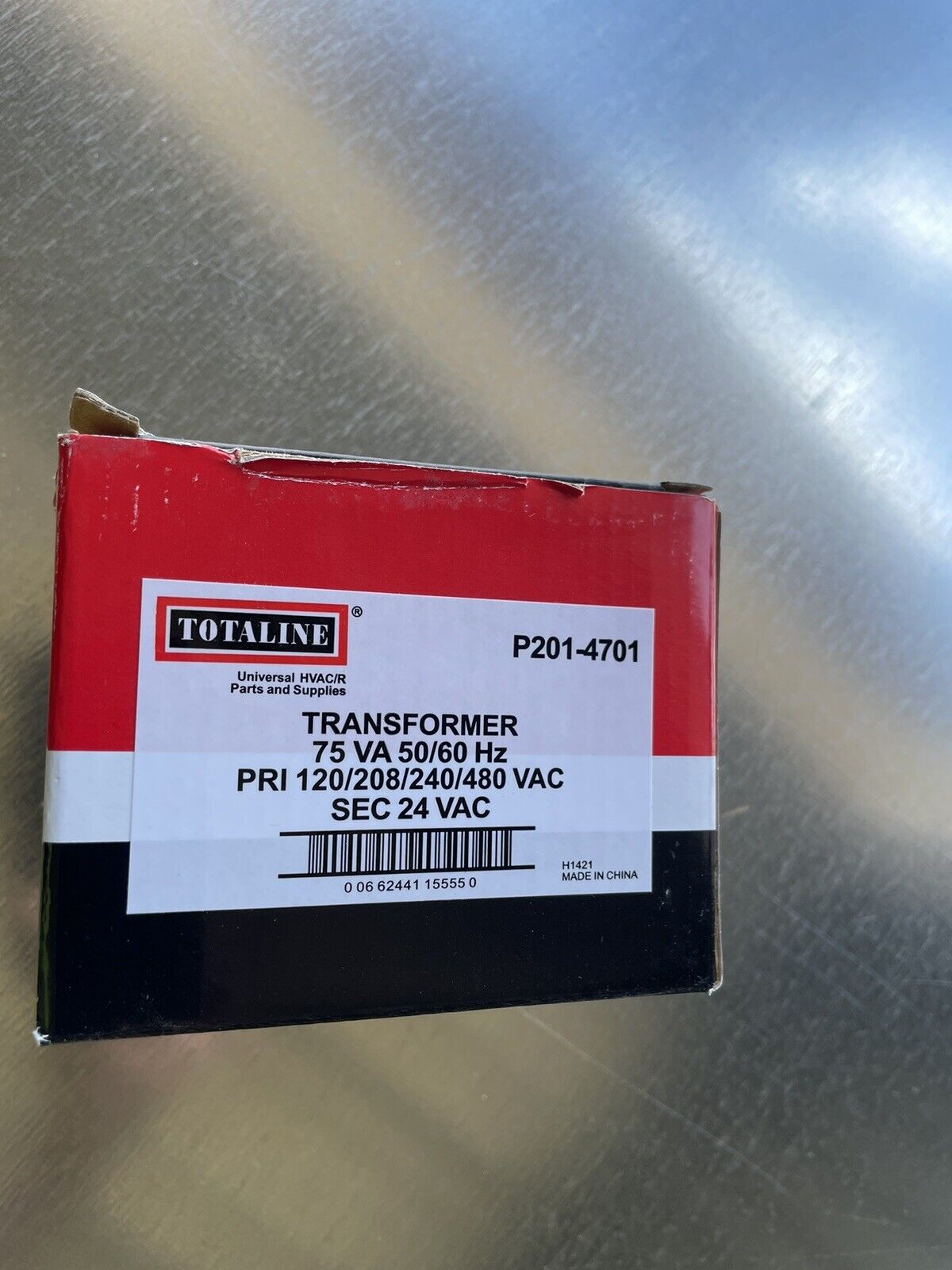 New Totaline P201-4701 Transformer   75 VA, 50/60Hz, PRI 120/208/240/480 VAC 