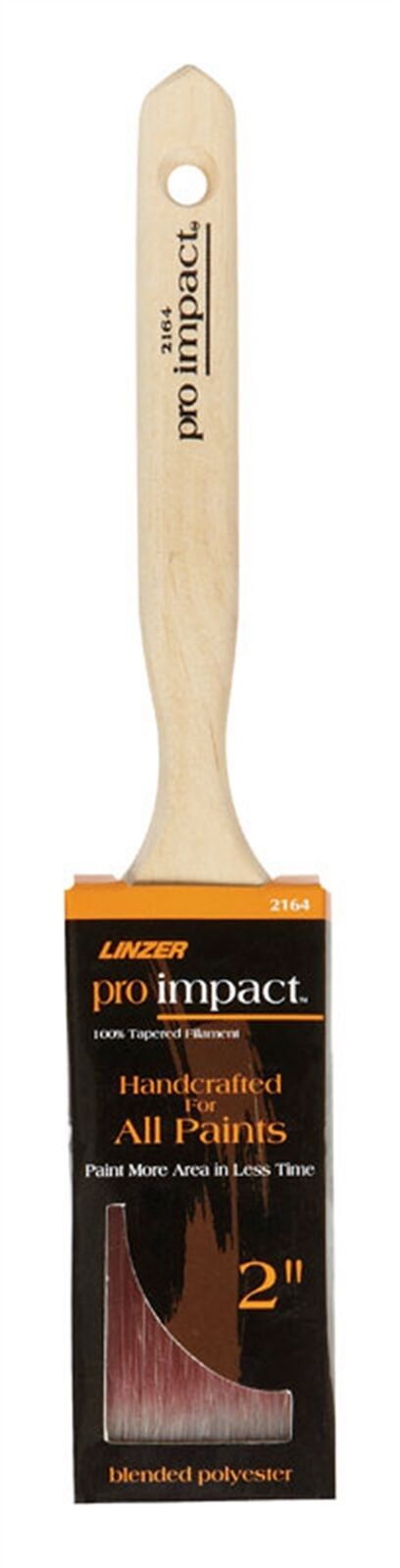 Linzer 2164-2 Pro Impact Blended Polyester Flat Sash Paint Brush 2 W in.