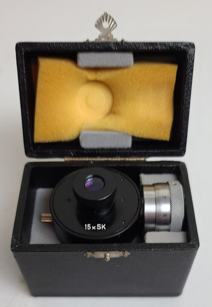 Okular Wild Heerbrugg 15 x SK Micrometer Eyepiece Switzerland