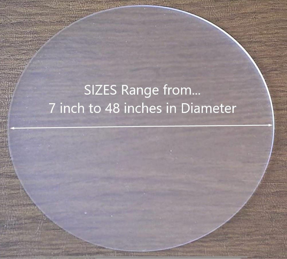 ONE Laser Cut FROSTED Acrylic Blank Round Disc: 1/8 inch (3 mm) thick