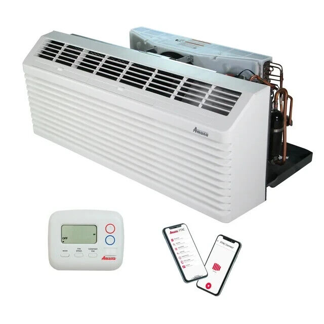 Amana PTAC 9000 BTU Air Conditioner Heat Pump PTH093K35AXXX with 3.5 KW Heater
