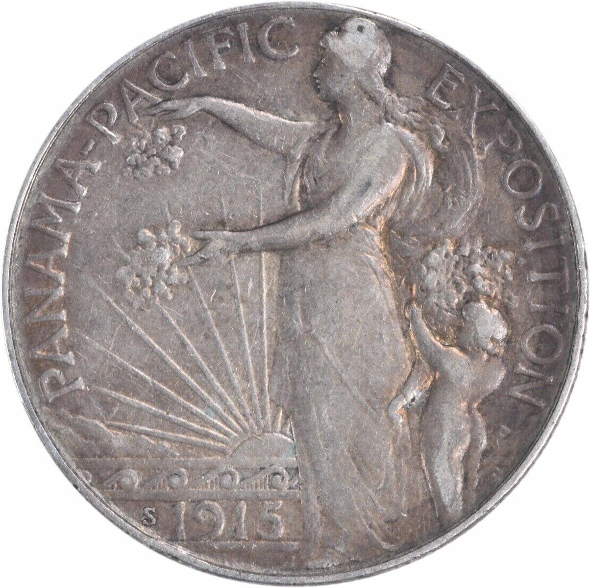 Panama-Pacific Commemorative Silver Half Dollar 1915 VF Uncertified #609
