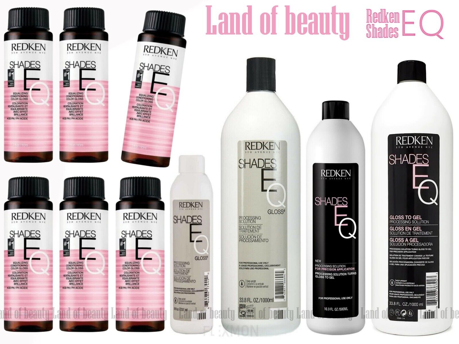 Redken Shades EQ Gloss Demi Hair color 2oz or Solution 8oz/ 1L ☆Choose Yours