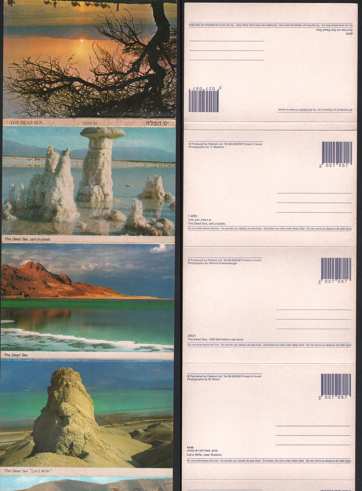 unused PPC booklet, the Dead Sea