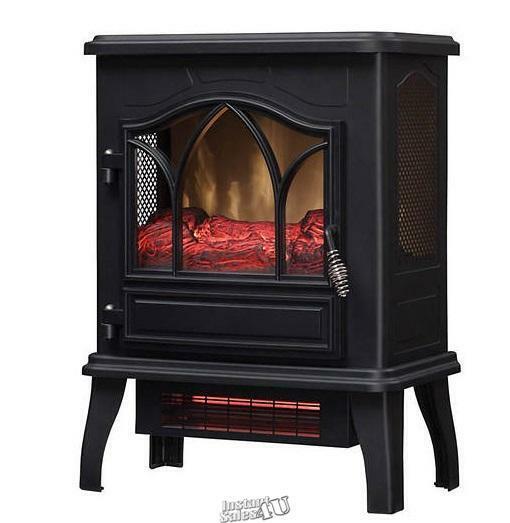 DuraFlame Infrared Quartz Heat Electric Stove Fireplace Realistic Flame Heater