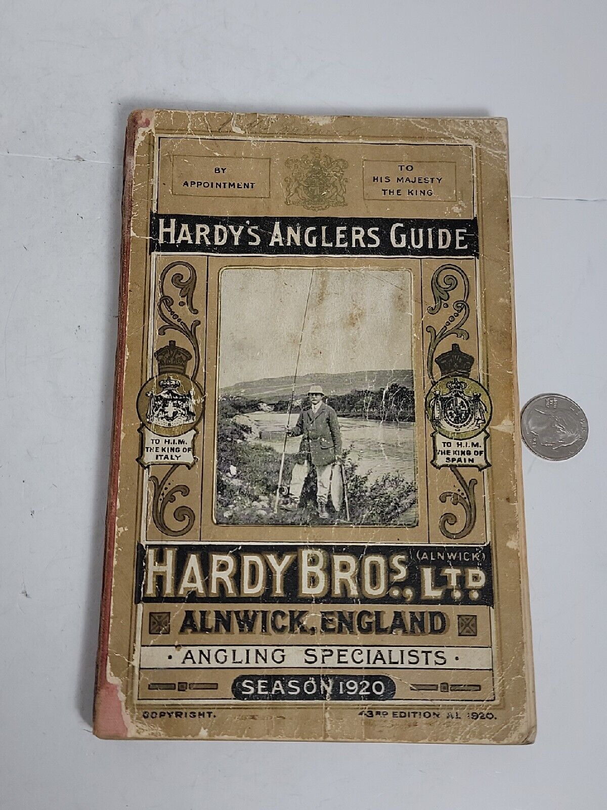 Hardy Bros ltd England anglers guide 43rd edition 1920 392 pages GOOD 4 age RARE