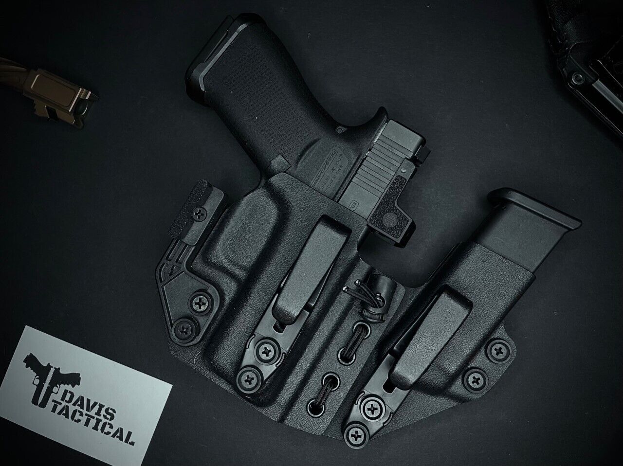 Davis Tactical IWB Kydex Sidecar Holster for Glock 43/43x/43X MOS