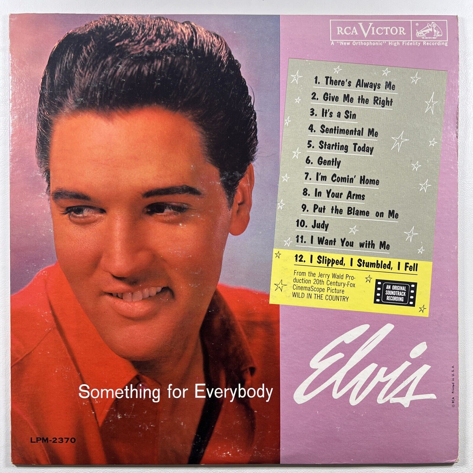 Elvis Presley “Something For Everyone” LP/RCA Victor LMP-2370 (VG+) 1961