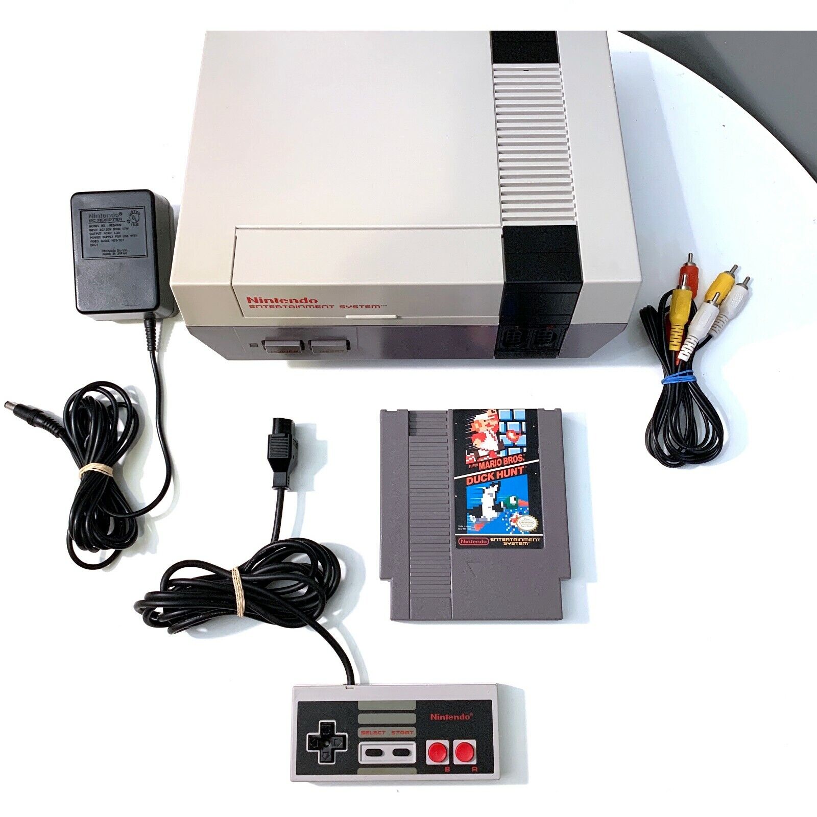 1985 Original NES Nintendo System Console + New 72 Pin Authentic & Clean