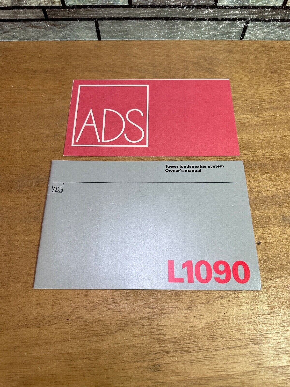 ADS L1090 Tower Speaker Manual Only, Same Day QuikShip