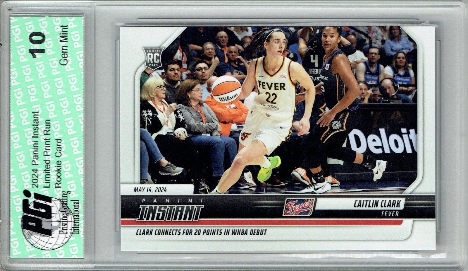 2024 Panini Instant WNBA #10 Caitlin Clark Rookie Card – Indiana Fever, Iowa Hawkeyes 2024 Panini Instant WNBA #10 Caitlin Clark Rookie Card – Indiana Fever, Iowa Hawkeyes