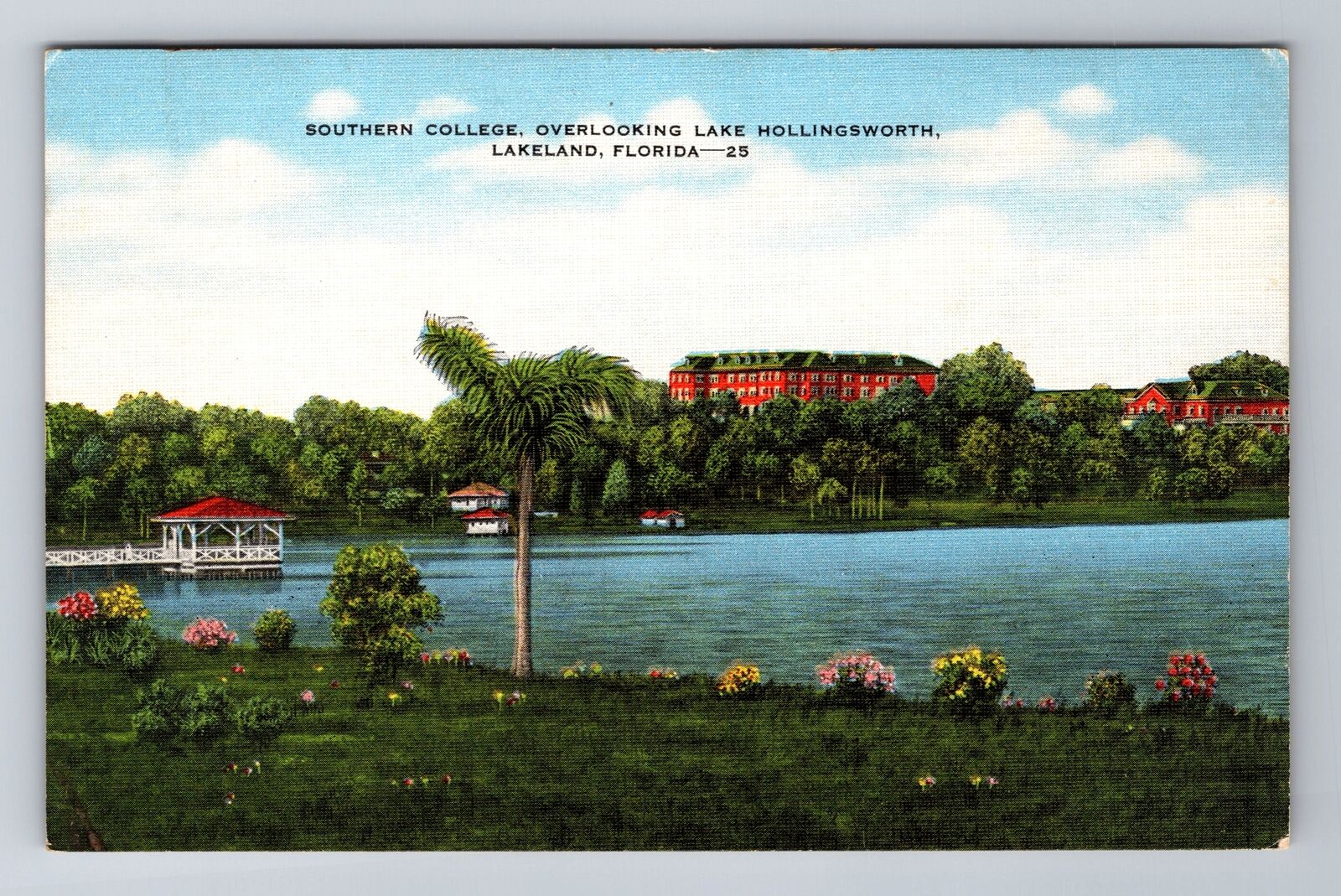 Lakeland FL-Florida, Southern College, Antique, Vintage Souvenir Postcard