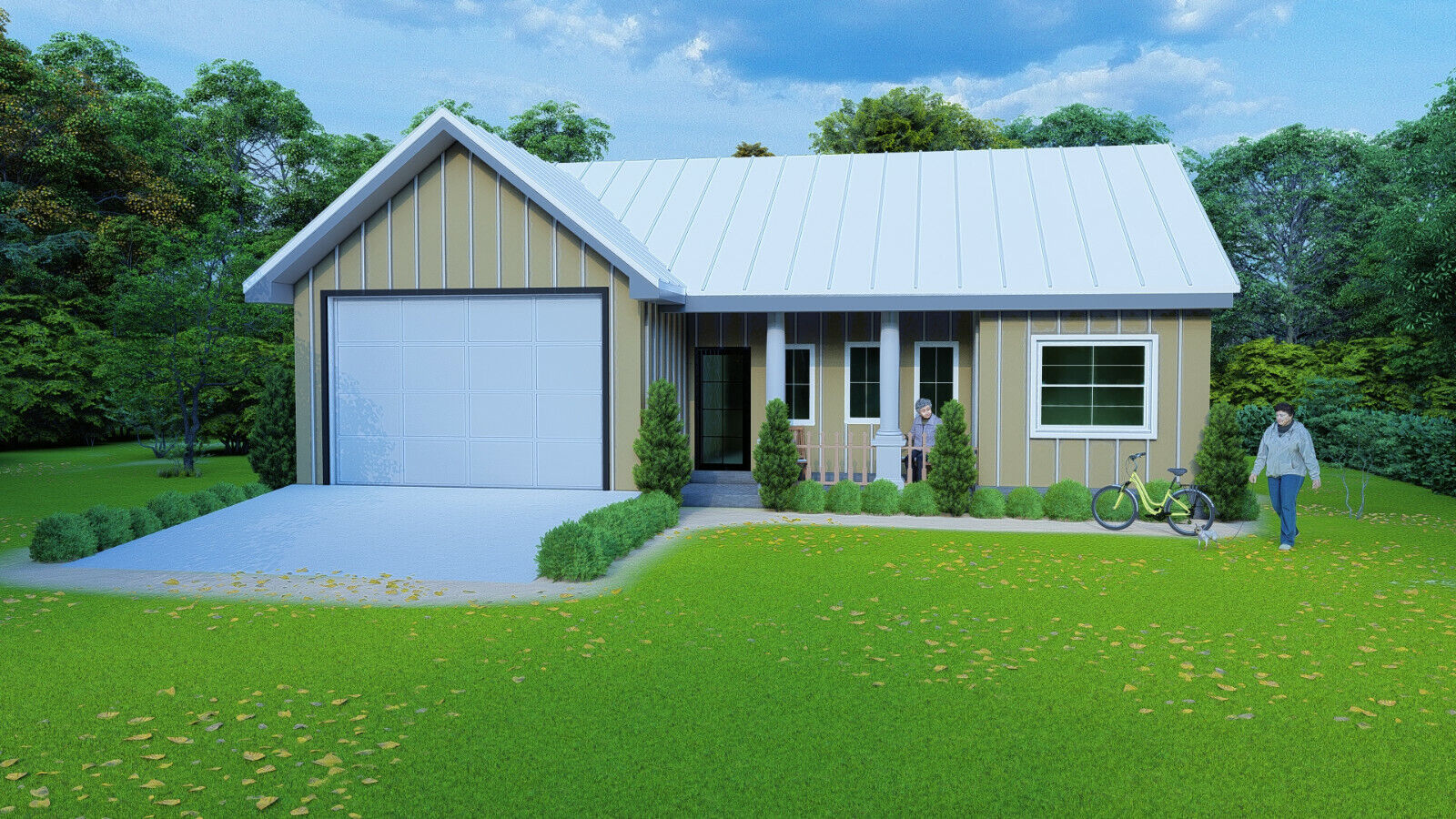 Custom Modern Ranch House Plans 3 Bedroom 2 Bathroom & Free Original CAD File