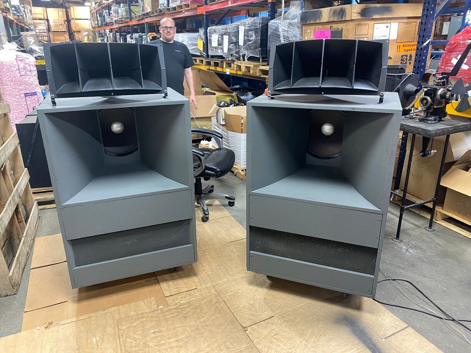 Pair Altec A-7 Speakers  with HF Drivers, LF Drivers, Crossovers, & Cabinets