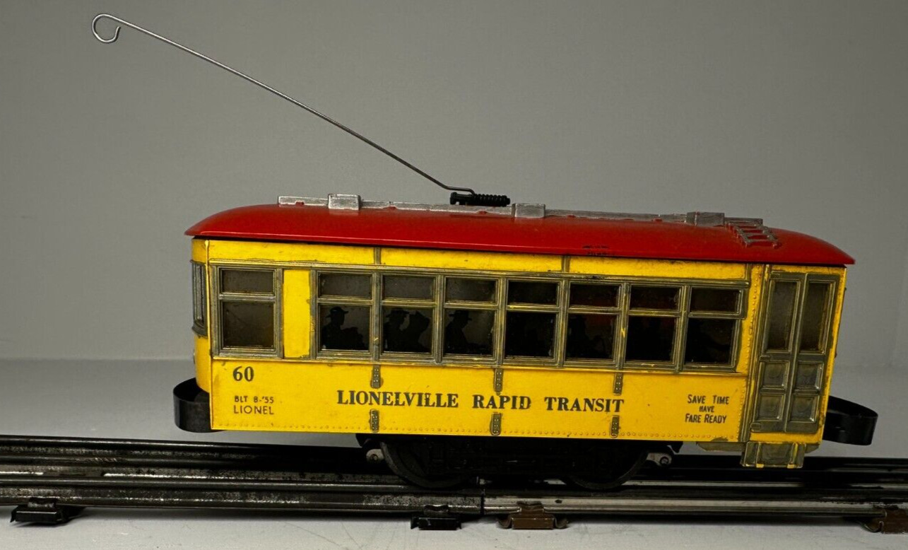 Lionel 60 Vintage O Lionelville Motorized Rapid Transit Trolley