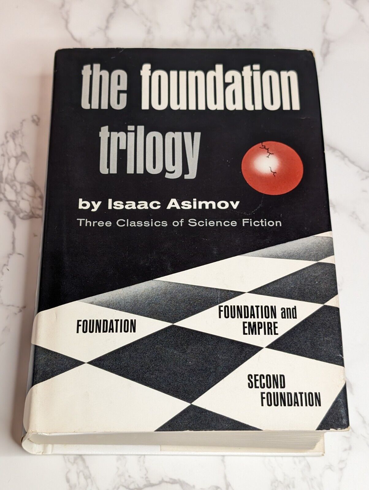 Vintage 1951 Isaac Asimov The Foundation Trilogy in Single Volume, Book Club Ed.