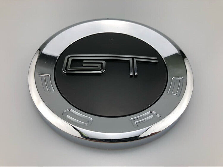 Chrome Black Decklid Emblem 5.9'' Round Trunk Badge For Mustang SHELBY GT500
