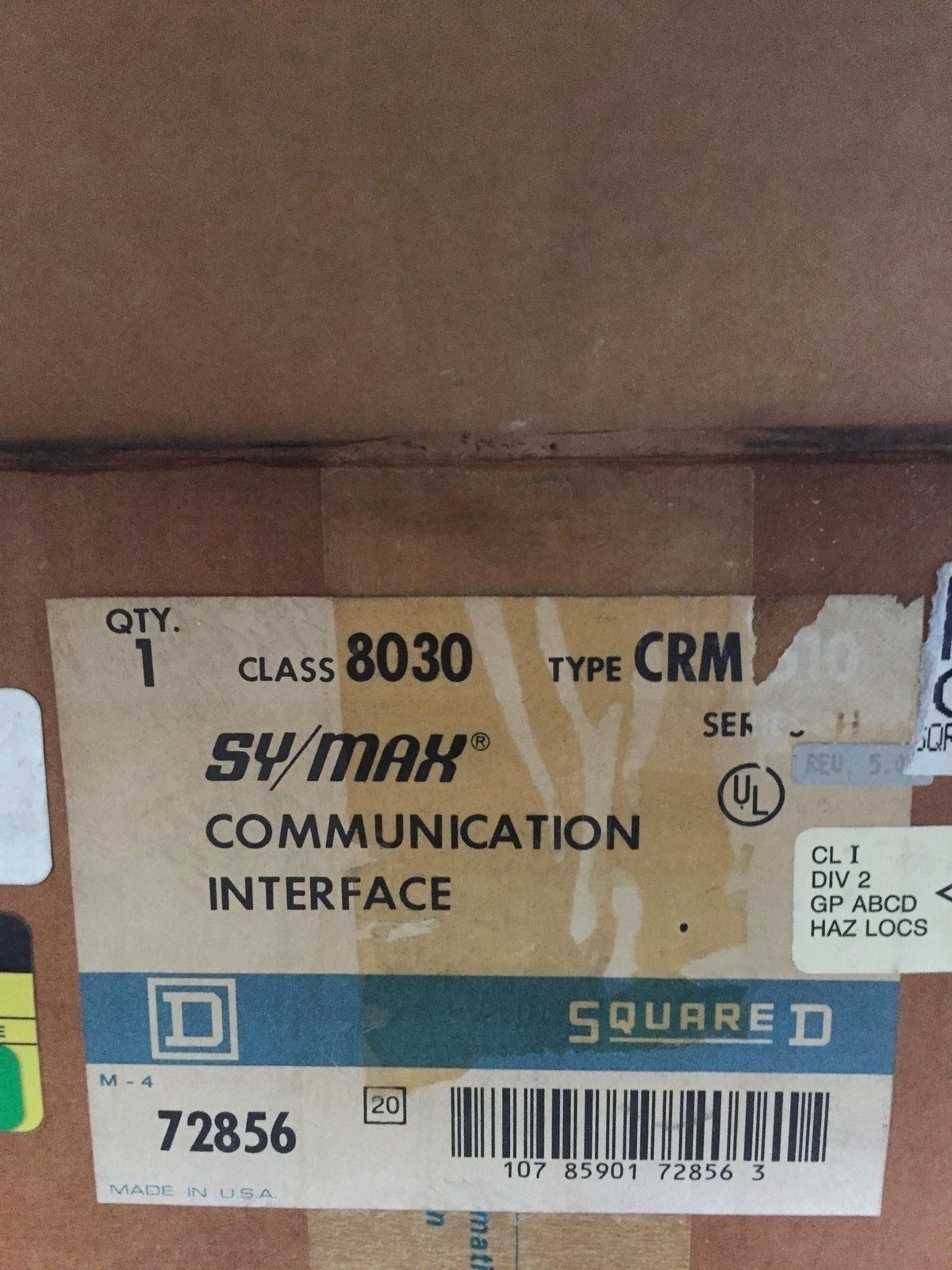 Square D 8030 CRM-510 Interface