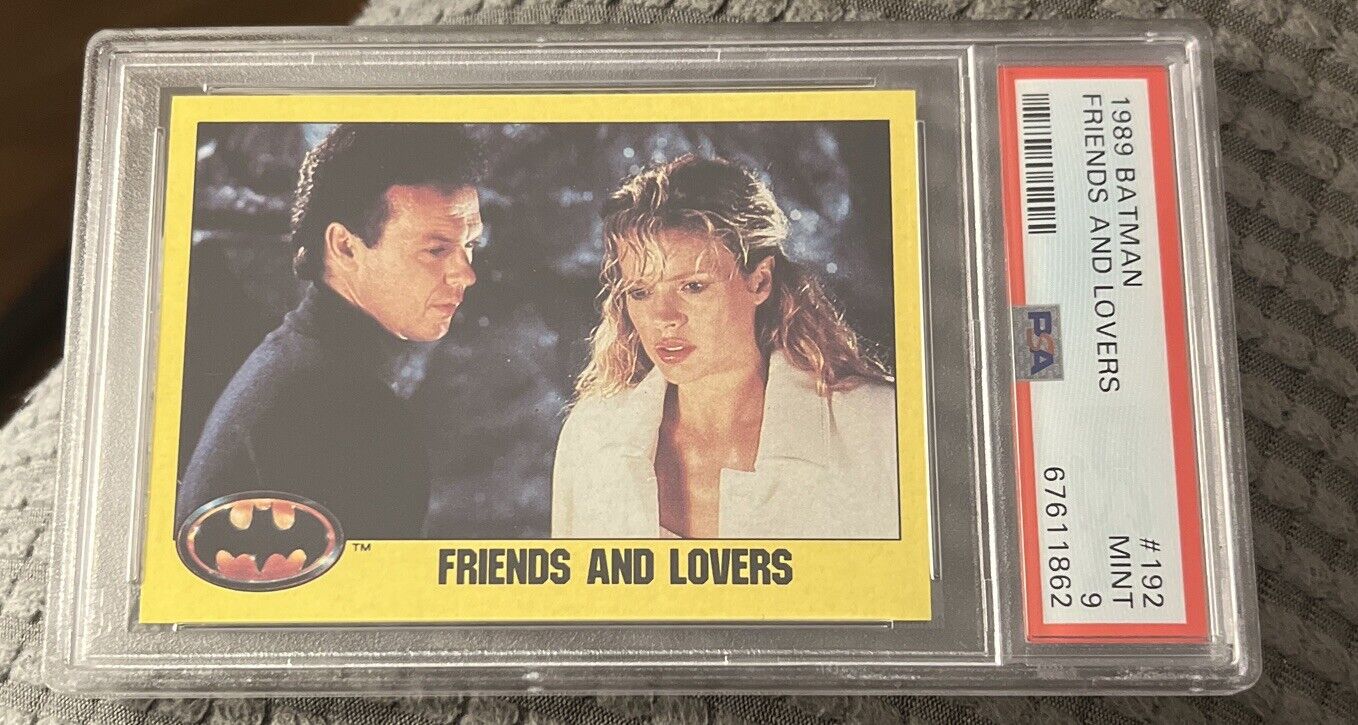 1989 Batman Topps Michael Keaton PSA 9 Friends & Lovers 