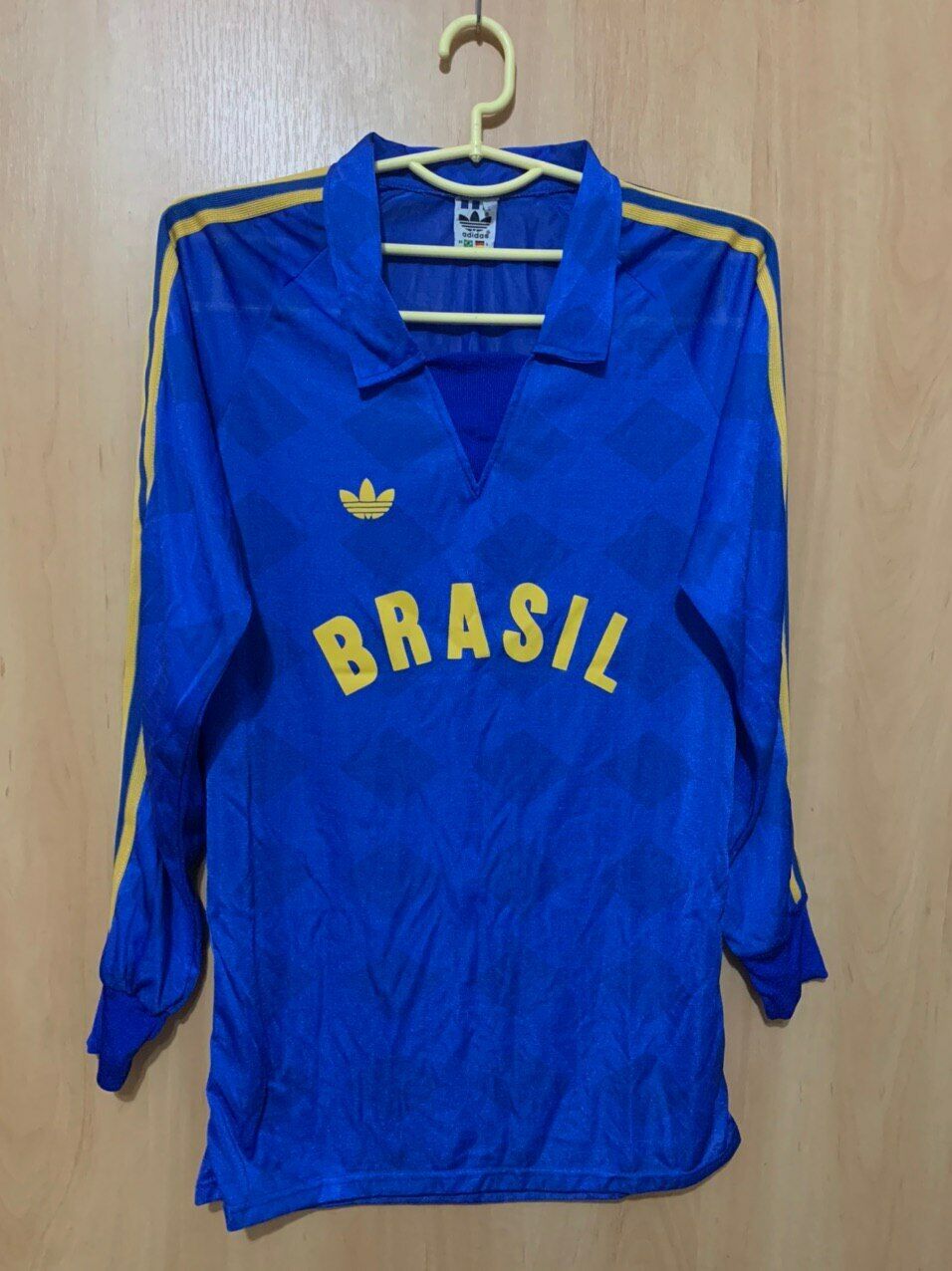BRAZIL NATIONAL TEAM 1988 OLYMPIC GAME FOOTBALL SHIRT JERSEY VINTAGE L/S ADIDAS