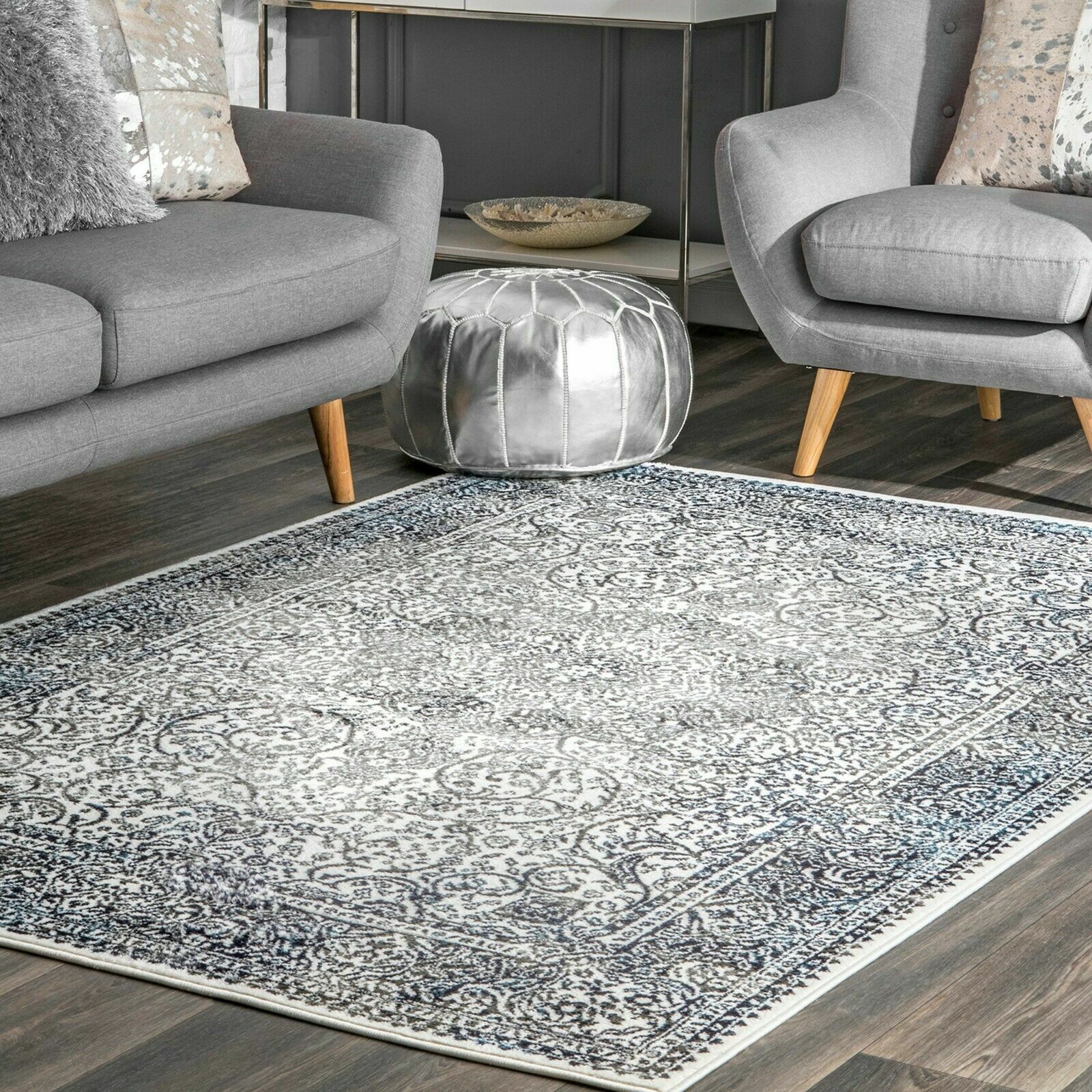nuLOOM Transitional Delores Area Rug in Blue