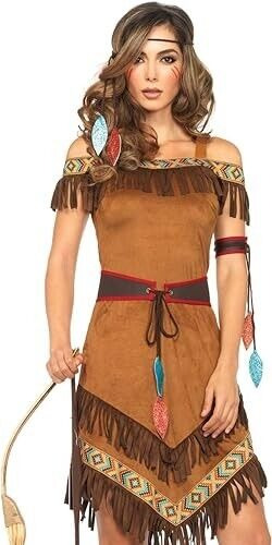 Women's Native Maiden Princess Pocahontas Indian Dress Costume SIZE XS (New)