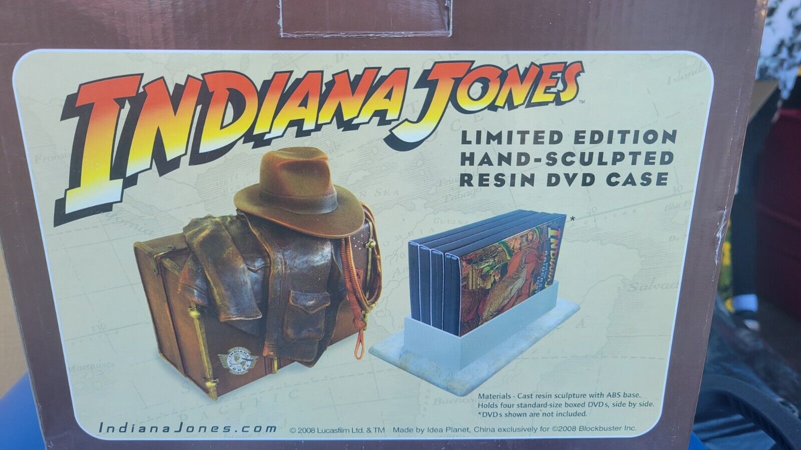 2008 Lucas Films LTD. Indiana Jones Hand Crafted Resin DVD Case