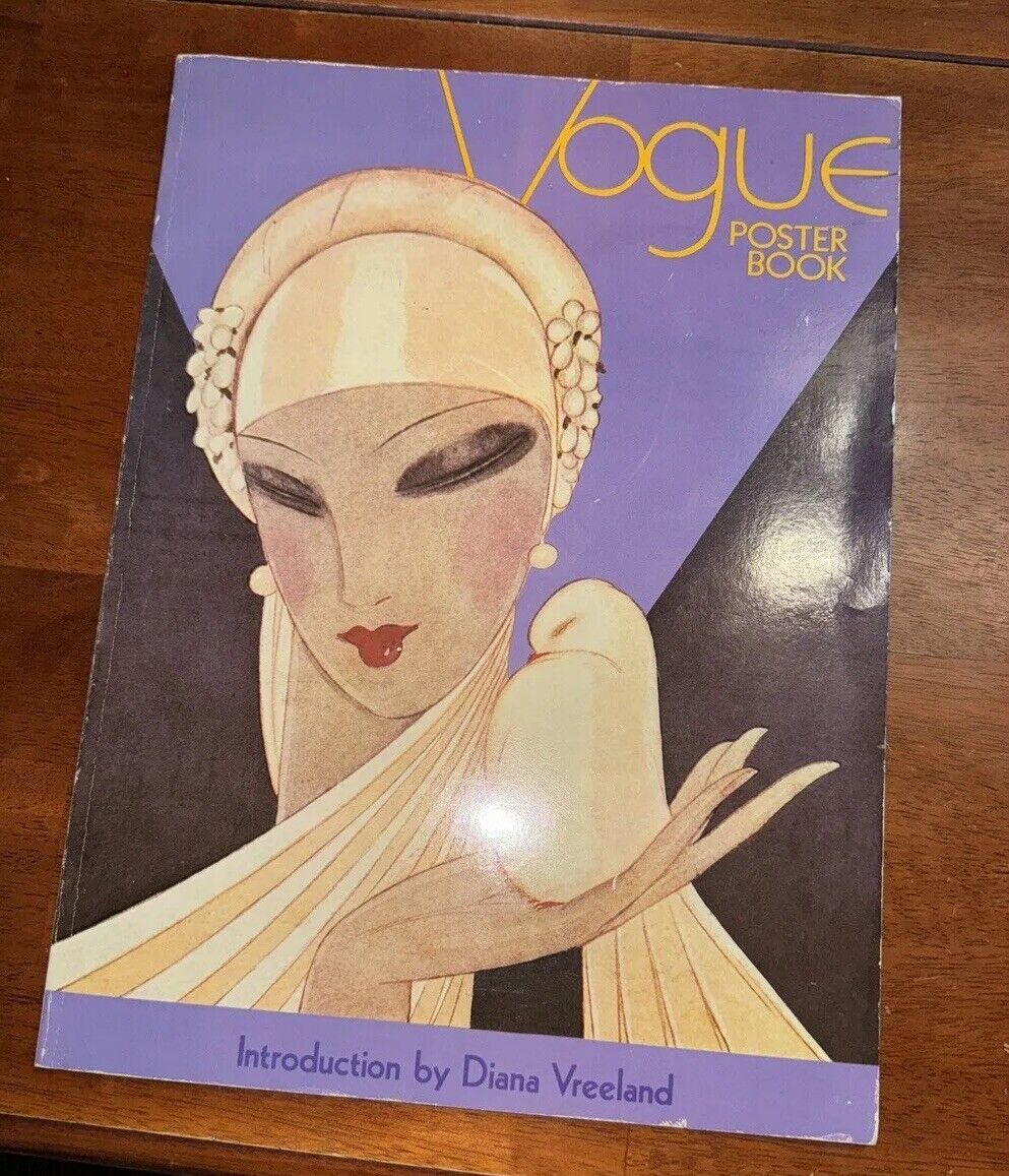 1975 VOGUE POSTER BOOK DIANA VREELAND INTRO 22 LARGE POSTERS Beautiful Vtg