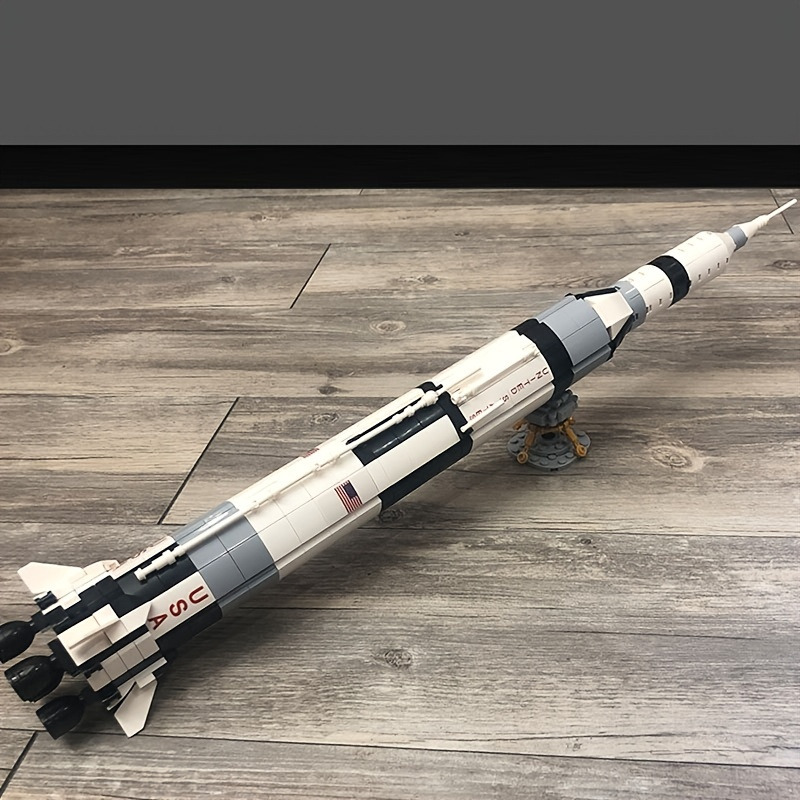 Apollo Saturn V MOC Aerospace Model Building Blocks Space Rocket Educational Toy