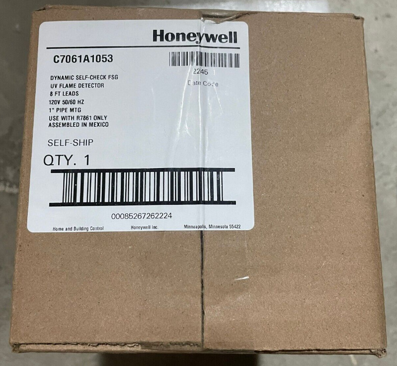New In Box Honeywell C7061A1053 UV Flame Detector C7061A1053 Expedited Shipping