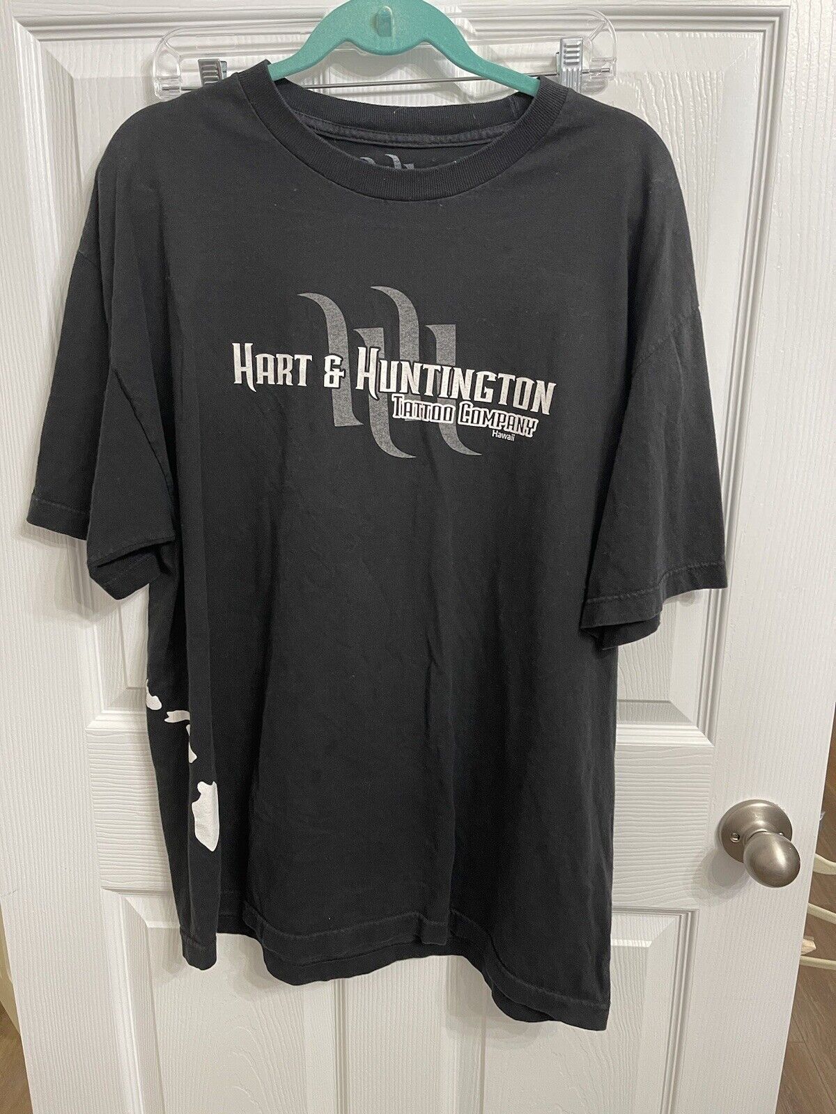 Hart & Huntington Tattoo Shop Oahu Hawaii Rare Shirt Black Corey Hart XL Tshirt