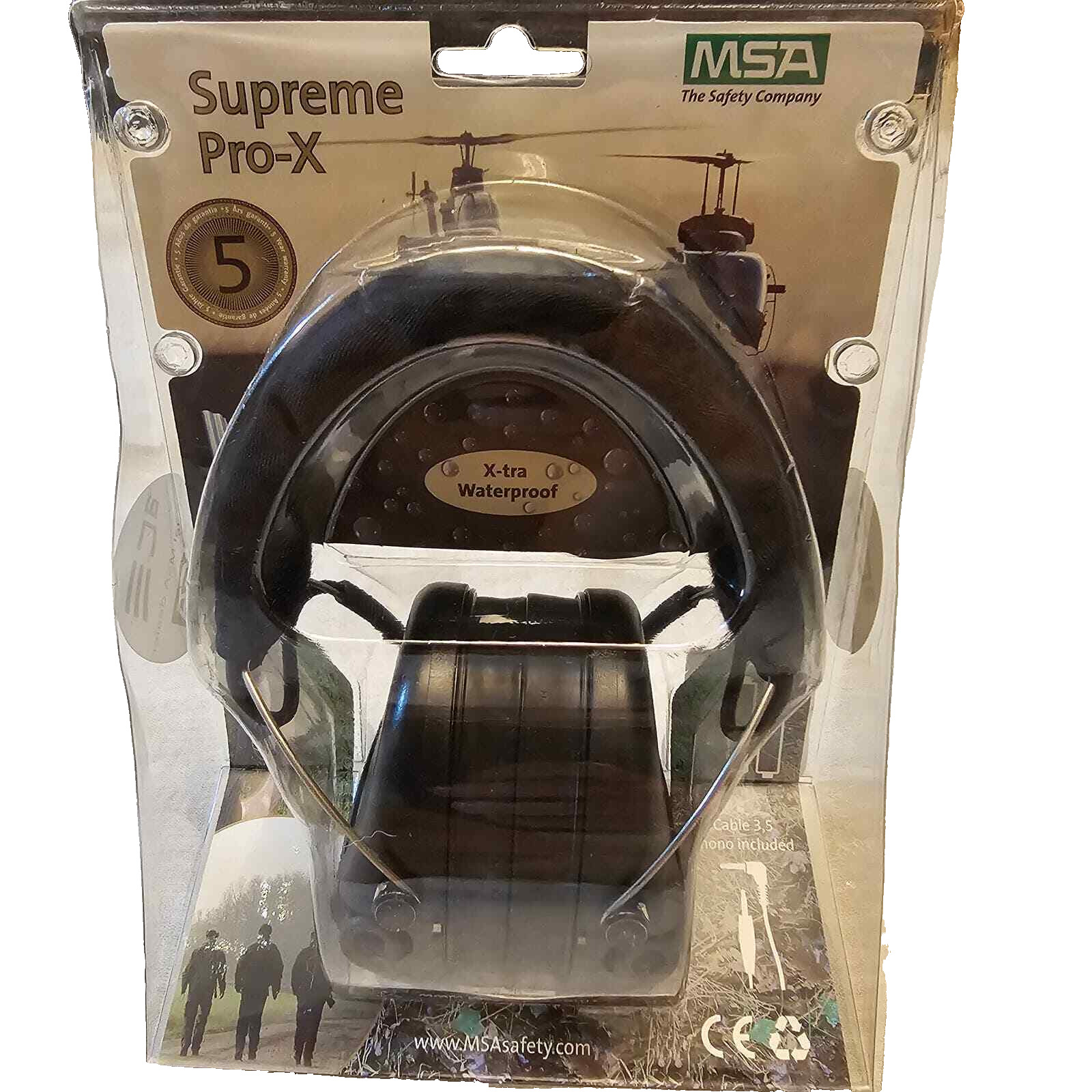 MSA 10061285 Electronic Ear Muff Over-the-Head Earmuff, Active Noise-Suppressing