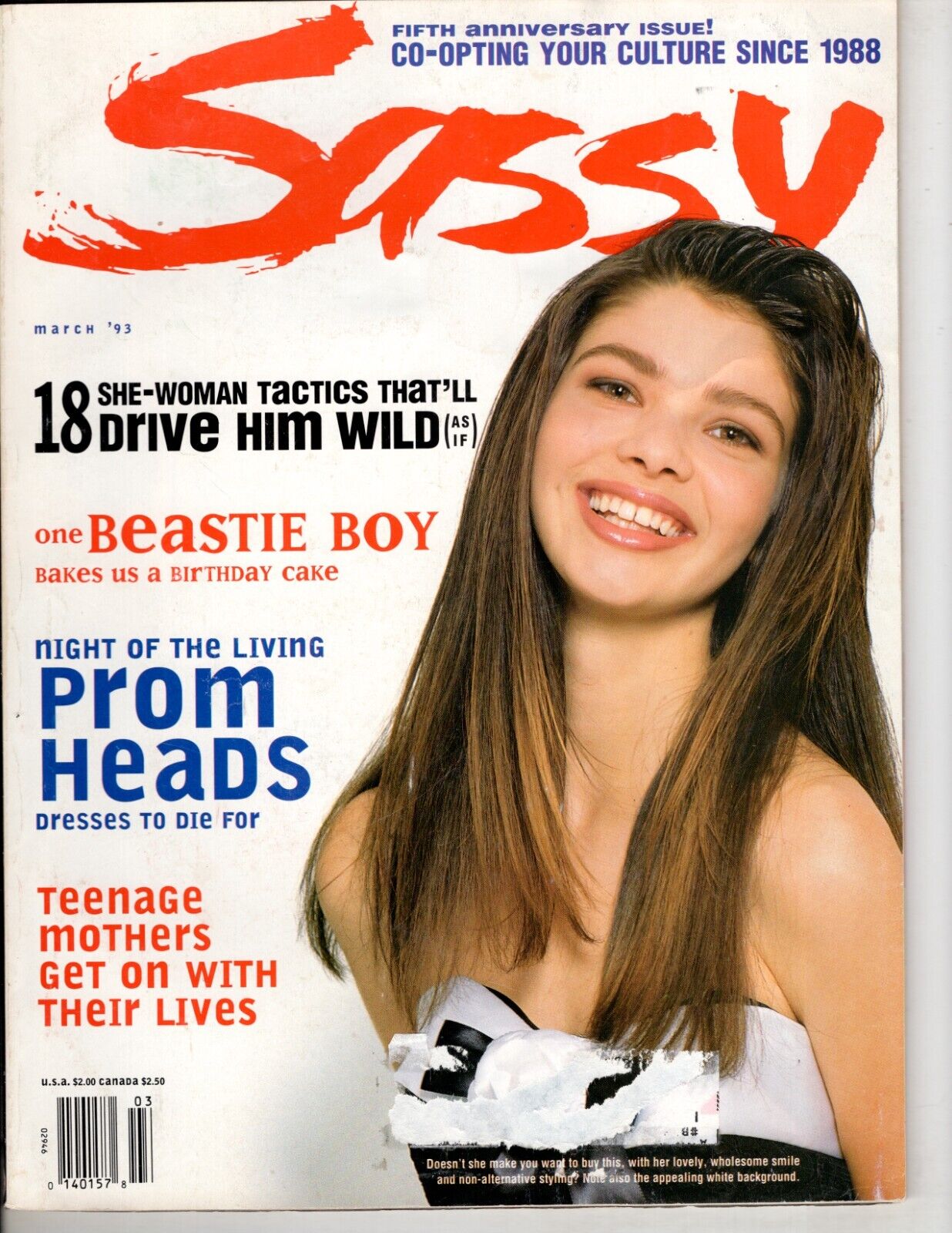 Vintage March 1993 SASSY Magazine #60 RuPaul Beastie Boys Teen Fashion Ads