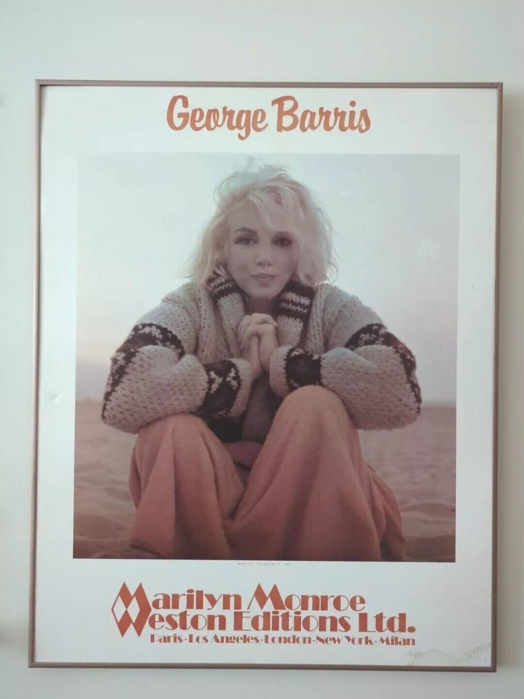 1962 George Barris “CHILLY WIND” Marilyn Monroe Poster Photo Print - Last shot 